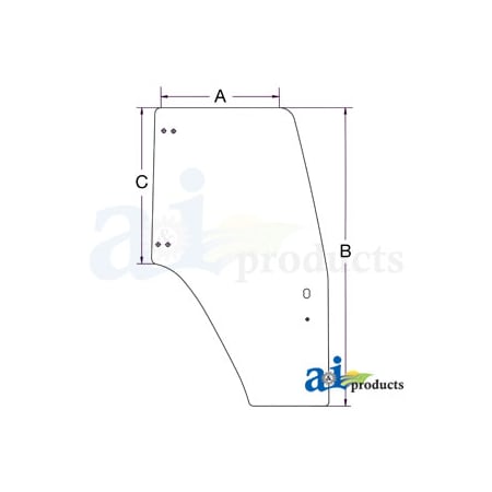 A & I Products Glass, Door (LH) 32" x61.5" x0.75" A-87302769